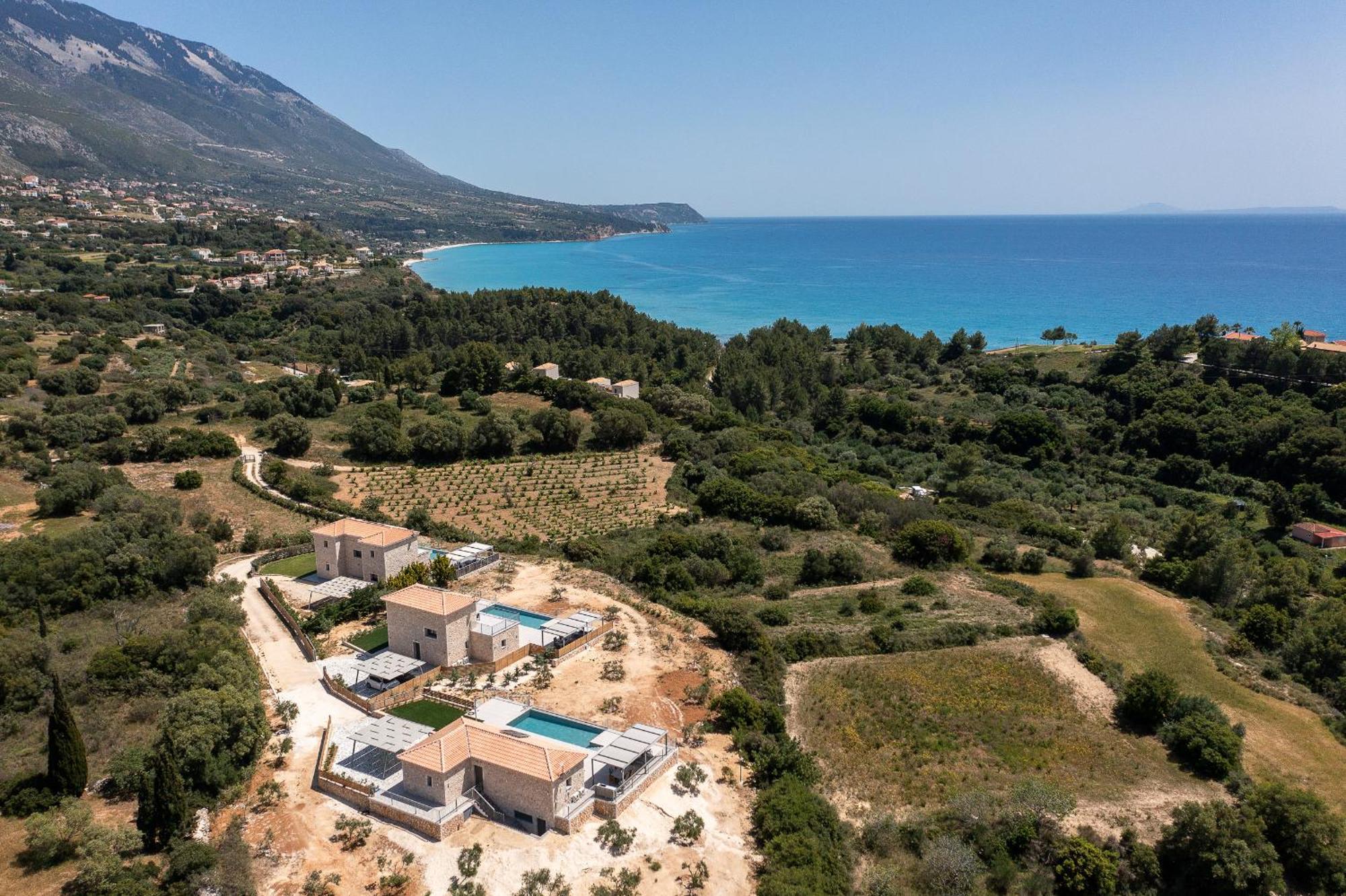 Kefalonia Stone Villas - Villa Petros Kefalonica Trapezaki  Extérieur photo